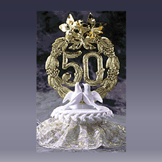  50th  Anniversary  Ornament JustCakeToppers com