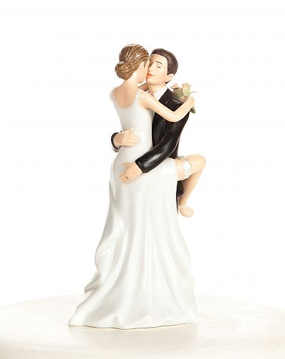 Funny Sexy Wedding Bride and Groom Cake Topper Figurine ...