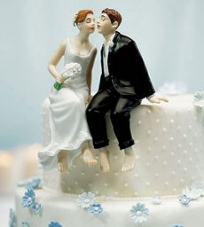 Sitting Bride And Groom