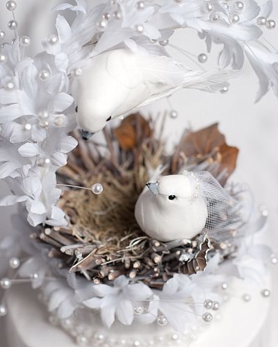 Heavenly Love Nest Cake Topper - JustCakeToppers.com