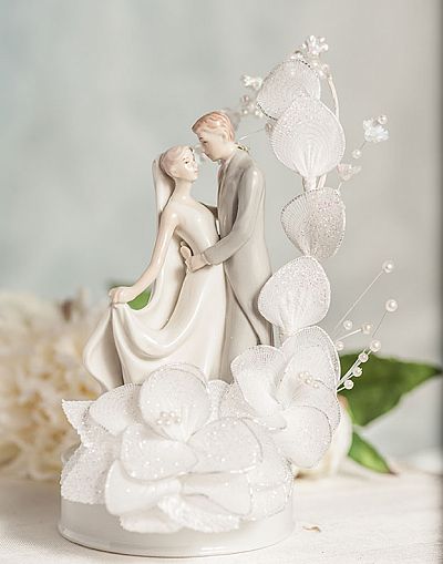 Anniversary Cake Topper Wedding cake topper Vintage Couple Topper Church Window Topper Traditional Wedding Couple