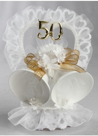  50th  Anniversary  Cake  Top JustCakeToppers com