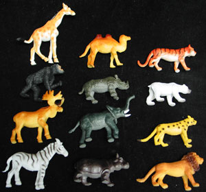 Jungle Animals cake toppers