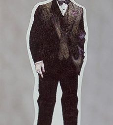 Ballroom Beauty Paper Doll Groom Wedding Cake Topper