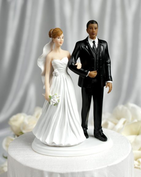 Interracial Wedding Couple Multiple Ethnicities