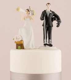 #1 Fan Cheering Bride Figurine