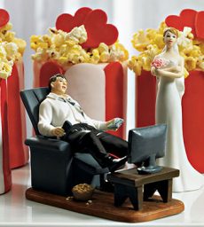 "Couch Potato" Groom Figurine