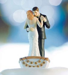 "Row Away" Wedding Couple In Rowboat Figurine
