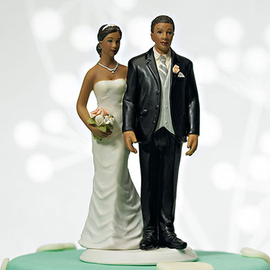 "The Love Pinch" Bridal Couple Figurine - Ethnic Couple