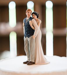 A Sweet Embrace – Bride Embracing Groom Couple Figurine