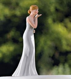 Bride Blowing Kisses Figurine