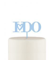 I Do Acrylic Cake Topper - Pastel Blue
