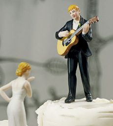 "Love Serenade" Guitar Playing Groom Figurine