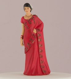 Traditional Indian Bride Figurine Cake Toppers