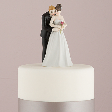 "Yes To The Rose" Bride And Groom Couple Figurine