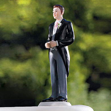 Groom In Traditional Morning Suit Figurine