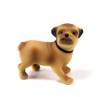 Miniature Pug Dog Figurines