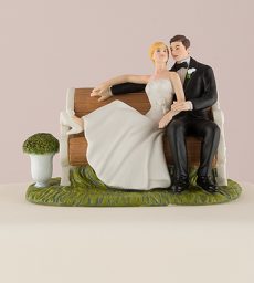 Sitting Pretty On A Park Bench – Couple Figurine