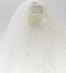 Small Floral Dress Form Ivory