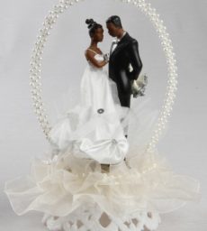 TY Wilson African-American Cake Top Ivory