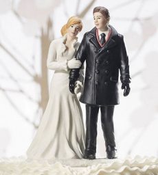 Winter Wonderland Wedding Couple Figurine