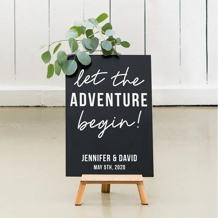 Custom Wedding Chalkboard Sign 1