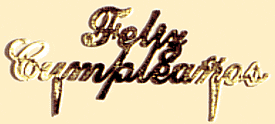 Feliz Cumpleanos Gold Script