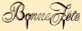 Bonne Fete Gold Script