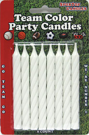 Team Color Candles White