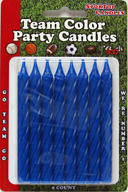 Team Color Candles Royal Blue