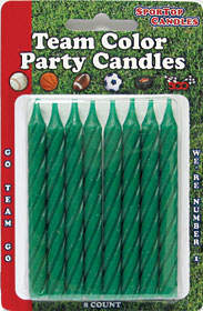 Team Color Candles Green