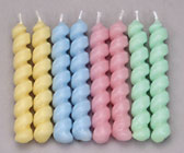 Pastel Twister Candles