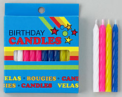 Spiral Candles Yellow