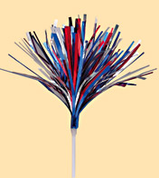Patriotic Mylar Spray Pick