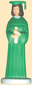 Girl Grad Green Robe