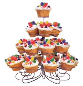 4 Tier Wire Cupcake Stand
