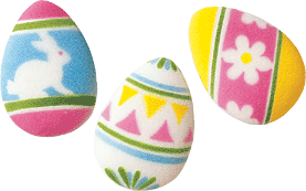 Sugar Decorated Easter Eggs