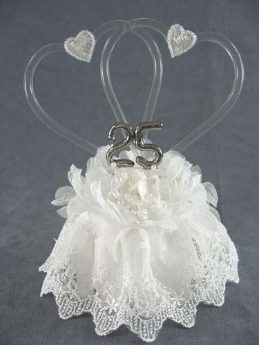 25th Double Heart Ivory