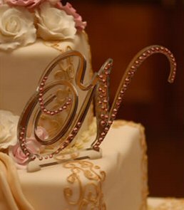 Semi Crystal Gold Acrylic Mirror