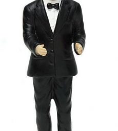 African American Bald Groom